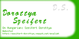 dorottya szeifert business card